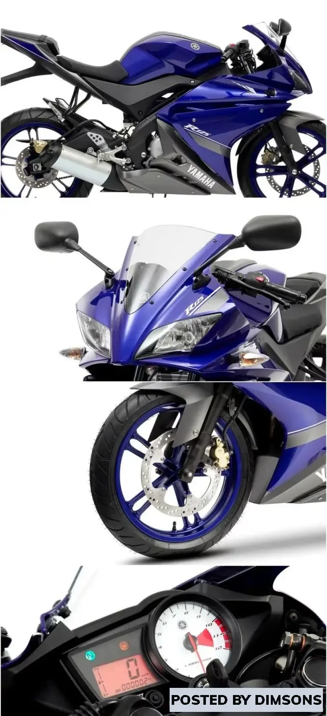 Bikes Yamaha YZF-R125 - 3D Model