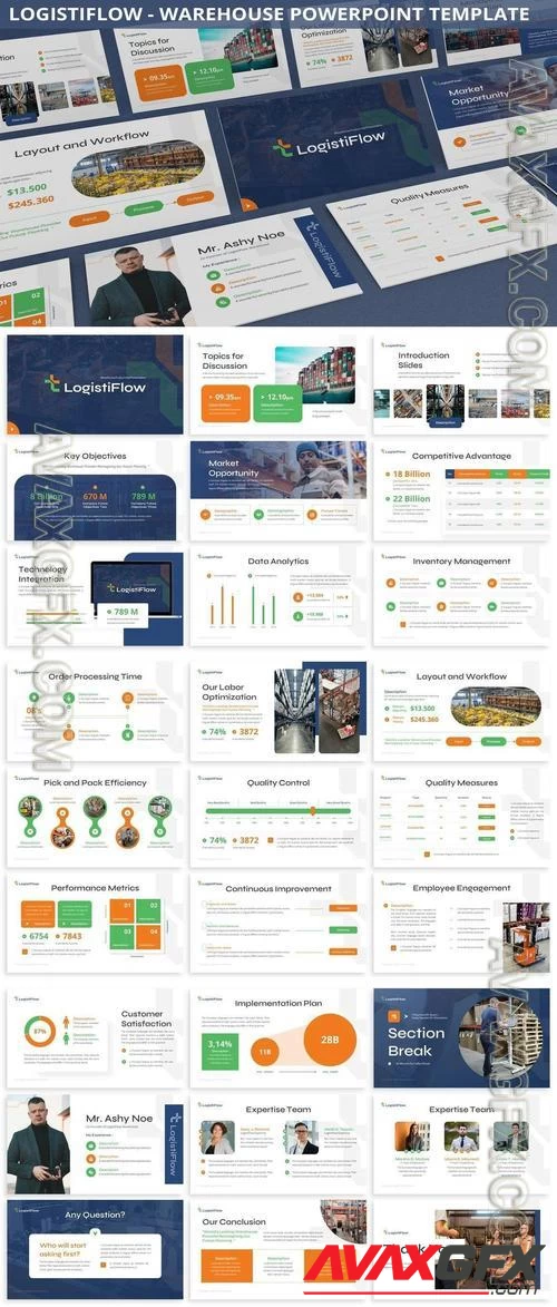 Logistiflow - Warehouse Powerpoint Template