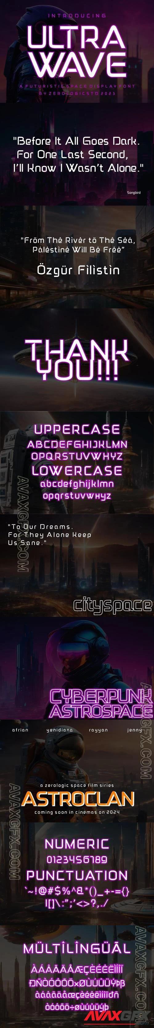 Ultrawave Futuristic Font 8QSSB4A