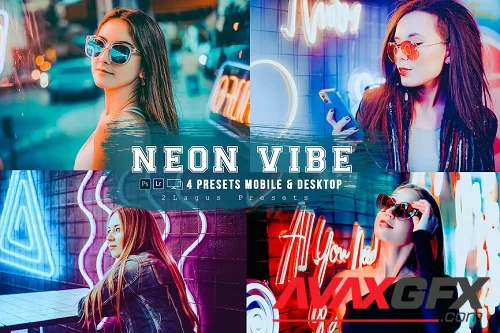 Neon Vibes 4 Lightroom Presets Mobile & Desktop - SM6BJ7H