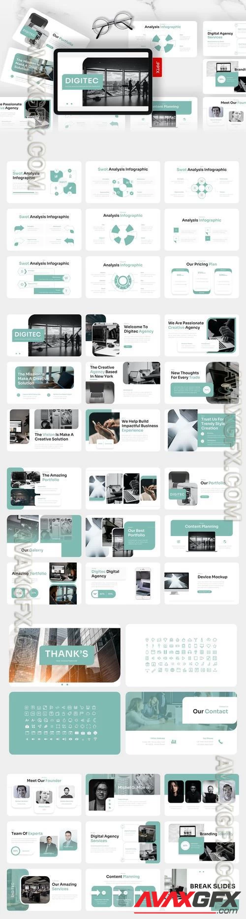 Digitec - Digital Agency PowerPoint Template