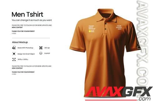 Tshirt Polo Mockup FPRRAJW