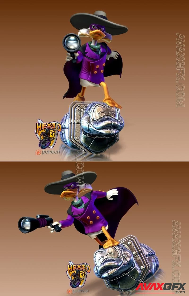 Hex3D - Dark Wing Duck