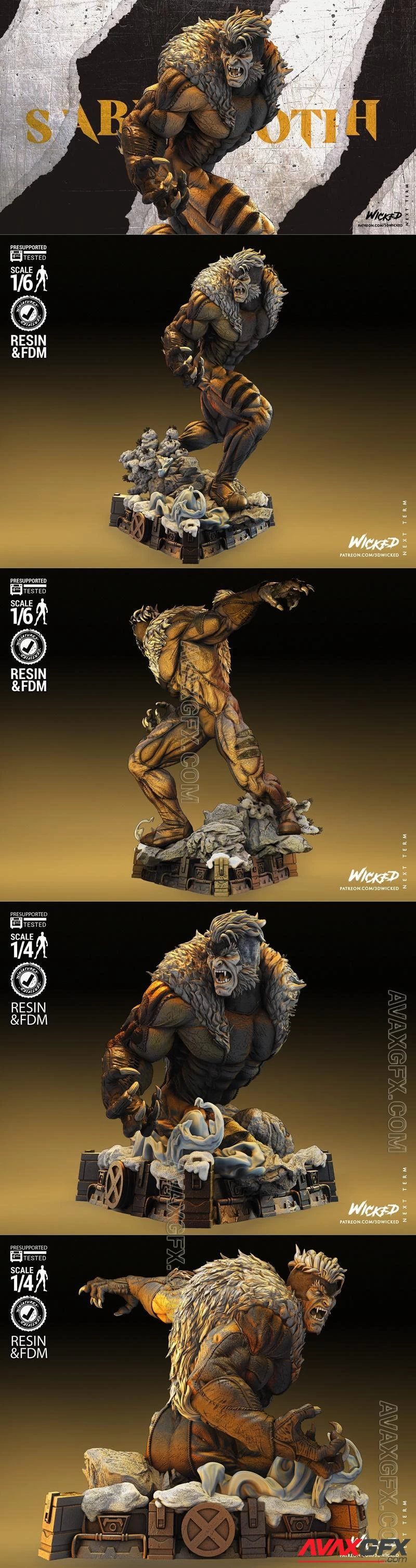 Wicked - SabreTooth Statue and Bust