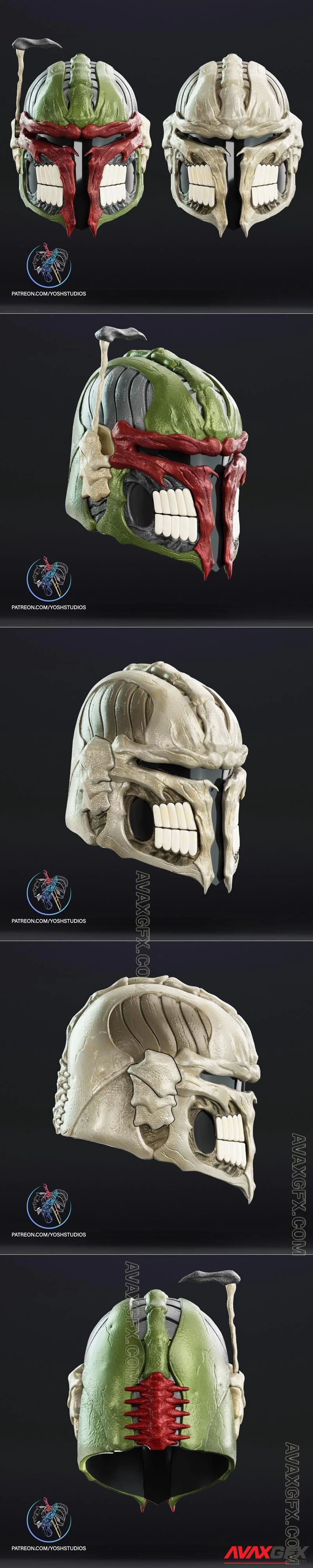 Skull Mando-Boba fett helmet