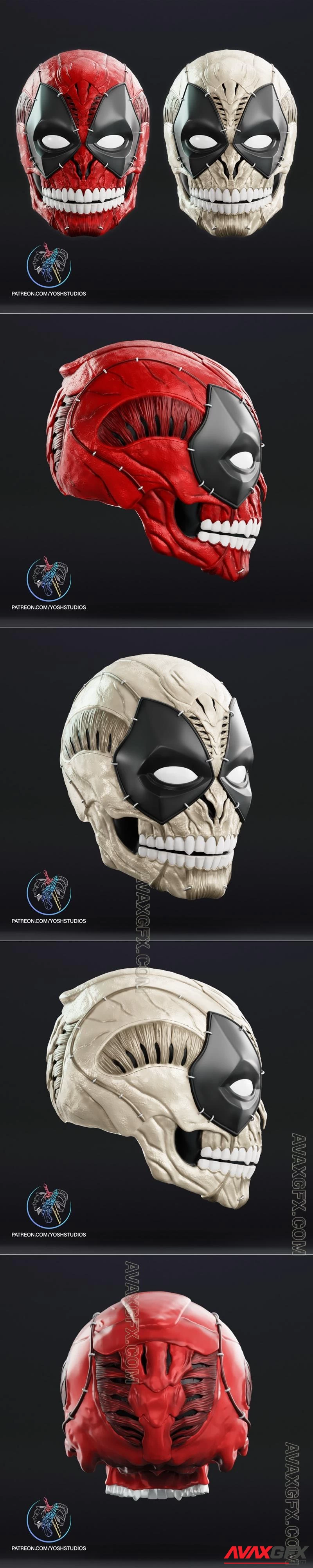 Skullified Deadpool Helmet