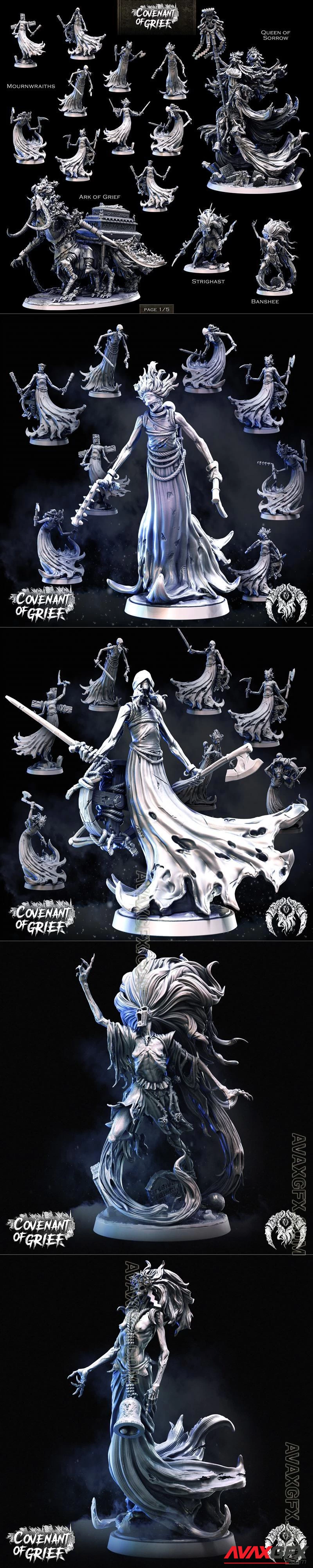 Bestiarum Miniatures - Covenant of Grief November 2023 - STL 3D Model