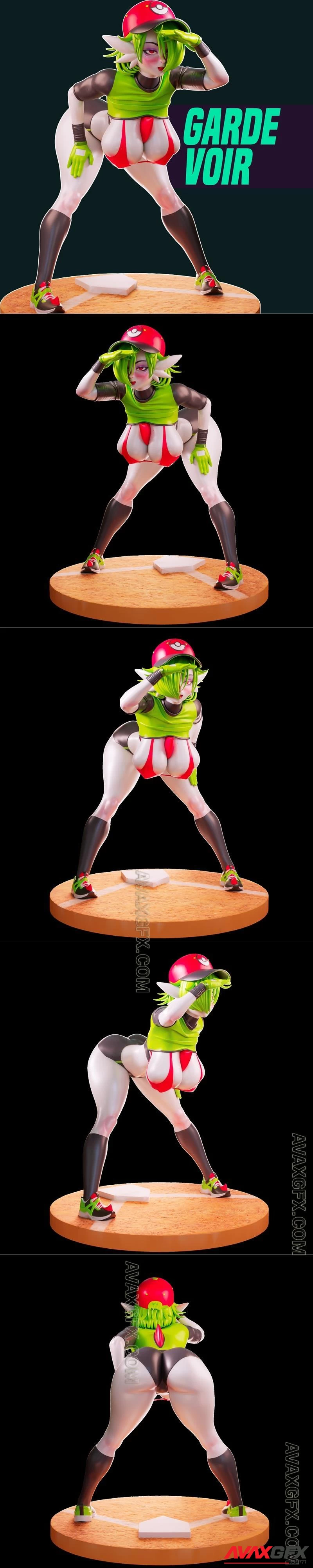Officer Rhu - Gardevoir Baseball - STL 3D Model