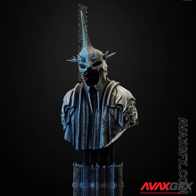 Witch King of Angmar bust - STL 3D Model