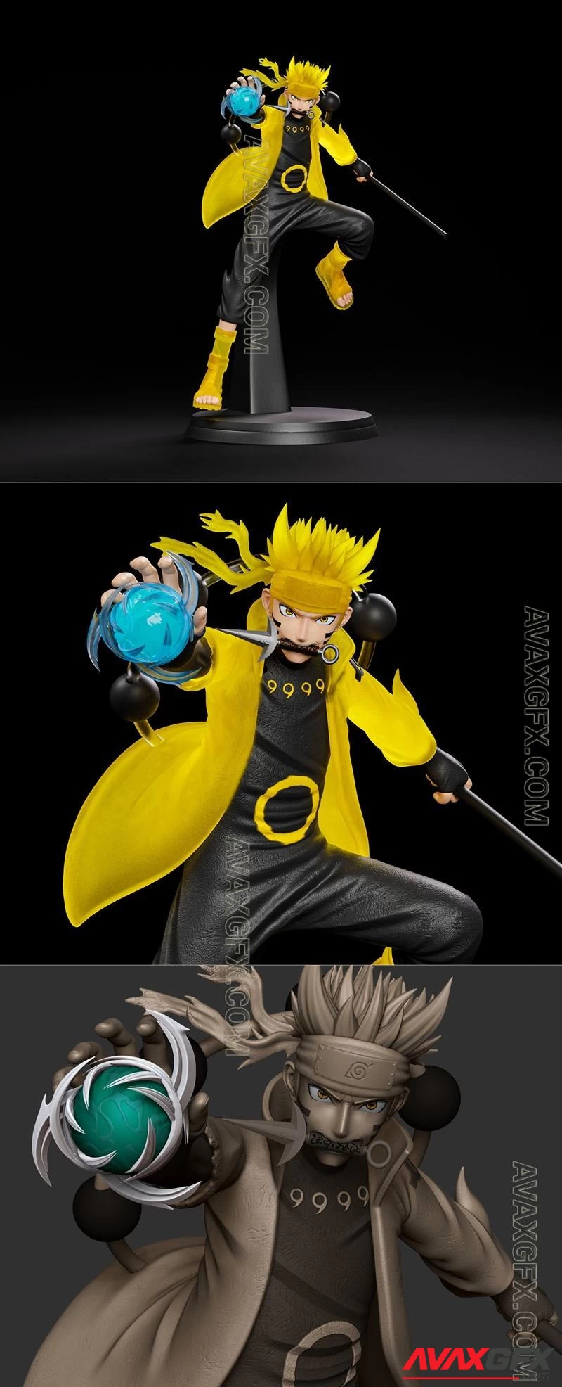 Naruto Modo 6 Caminos - Horizon Lite - STL 3D Model