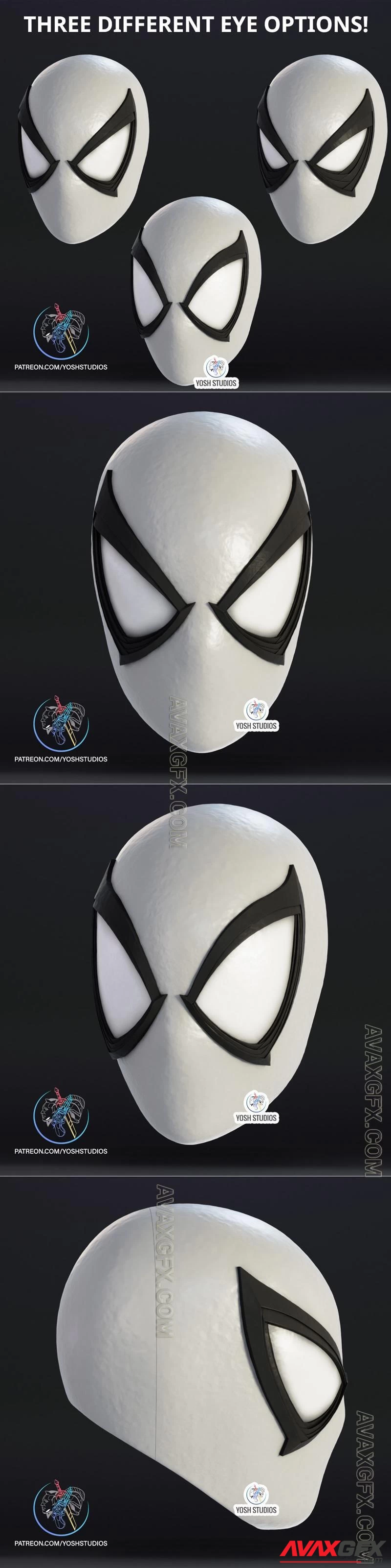 Anti Venom Helmet - STL 3D Model