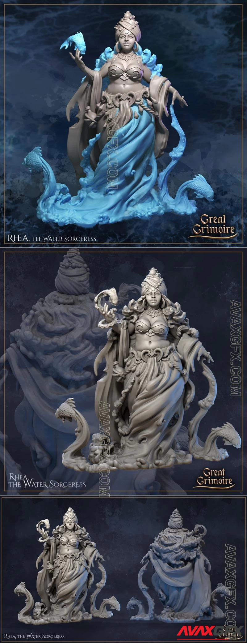 Great Grimoire - Rhea, the Water Sorceress