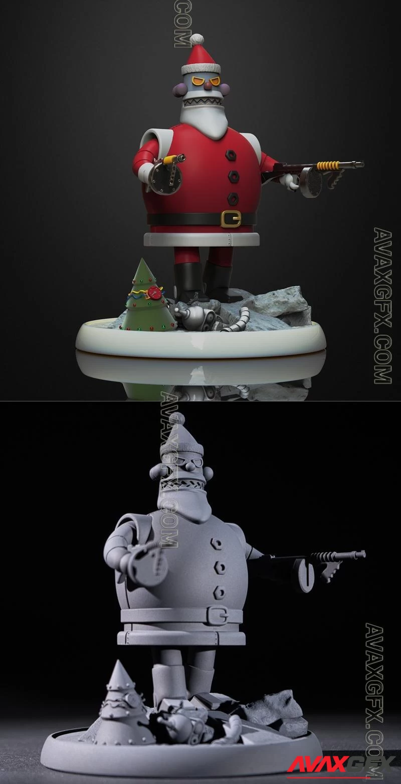 Futurama - Robot Santa - STL 3D Model