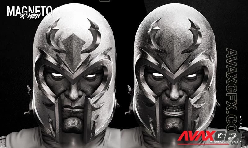 Wicked - Magneto Helmet - STL 3D Model