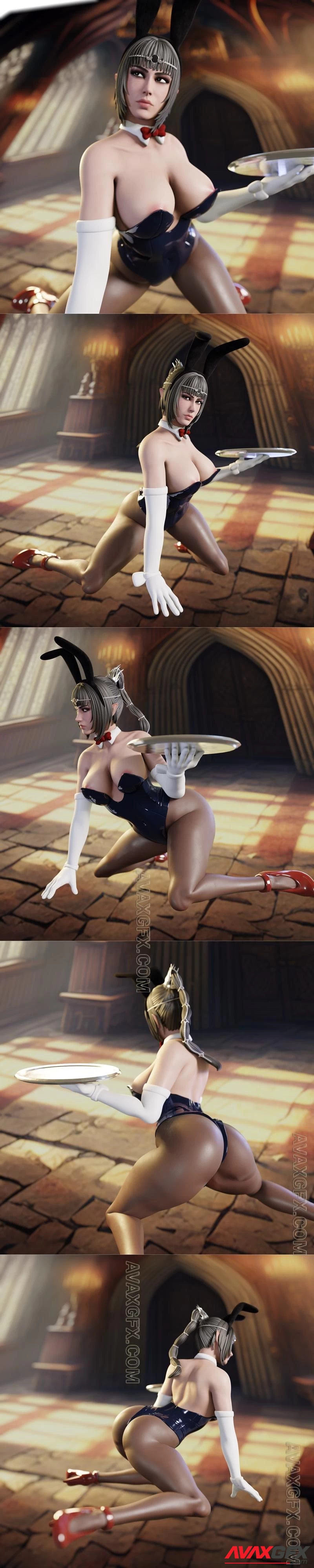 QB Works - Shadowheart Bunnygirl - STL 3D Model