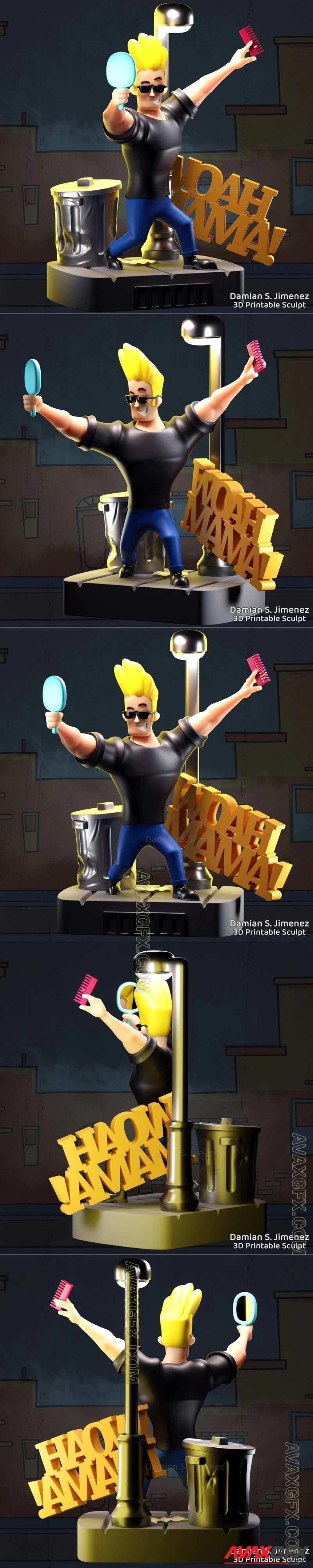 Jhonny Bravo by Damian S.Jimenez - STL 3D Model