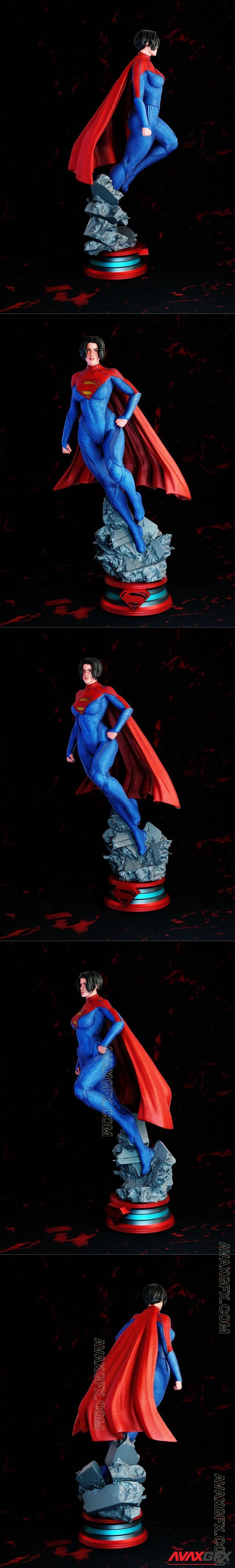 BrunoArt3D - Supergirl - STL 3D Model