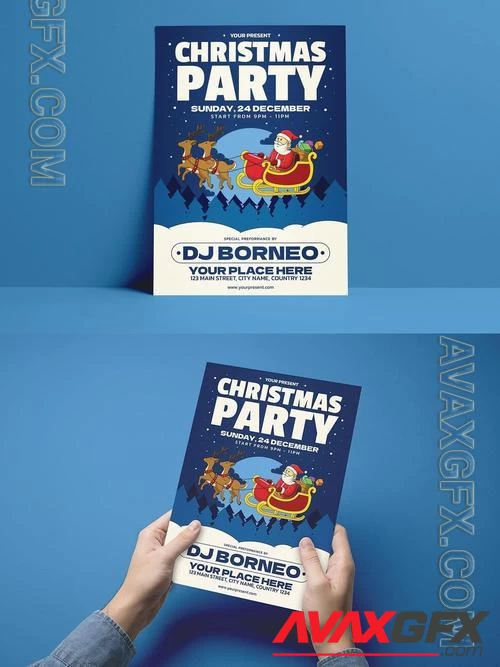Christmas Party Flyer BEA8NY7
