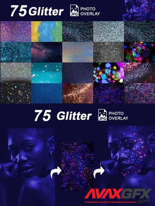75 Glitter Photo Overlay V2