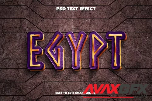 Egypt Text Effect Layer Style - D54HNRL