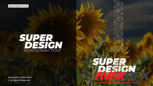 Typography Titles 1.0 | After Effects 49346173 Videohive