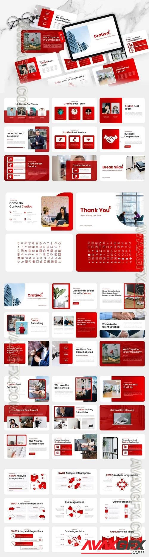 Crativa - Business Consulting PowerPoint Template