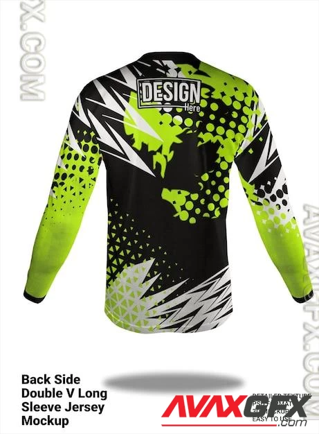 Motocross pants jersey mockup PSD