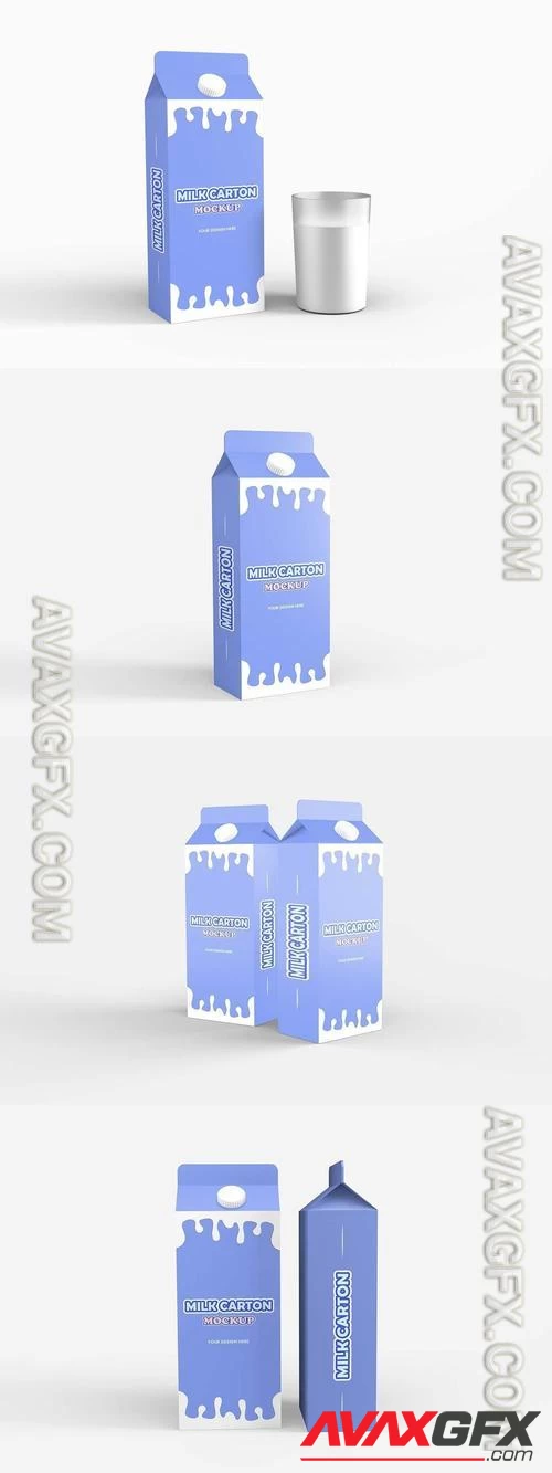 Milk Carton Mockup