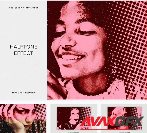 Halftone PSD Photo Effect - PRAV5GQ