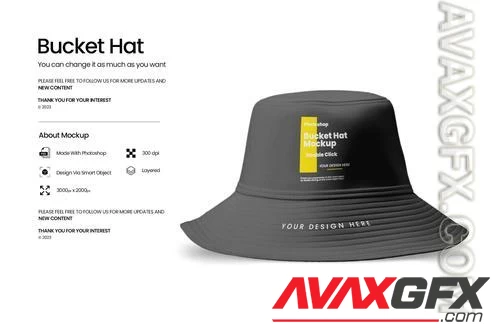 Bucket Hat Mockup 3X6A9A5