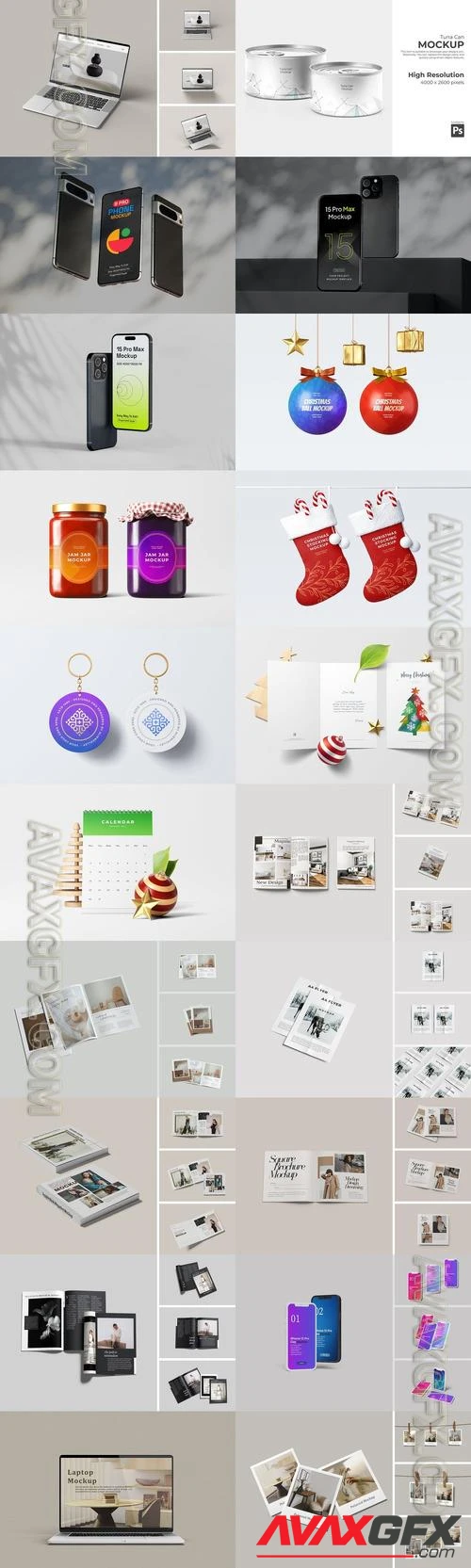 20 Mockup Templates Bundle 2023 vol.2