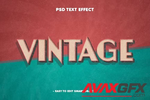 Retro Vintage Grunge Textured Text Effect - YL8SBHL