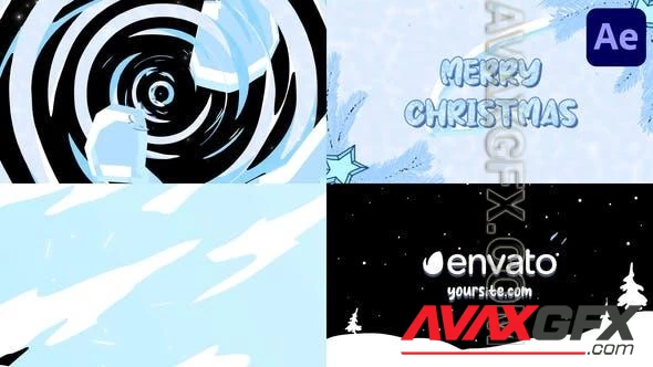 Christmas Night Logo Reveal for After Effects 49201419 Videohive