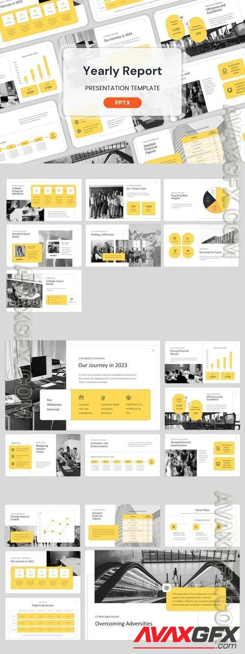Yearly Report - Powerpoint Templates