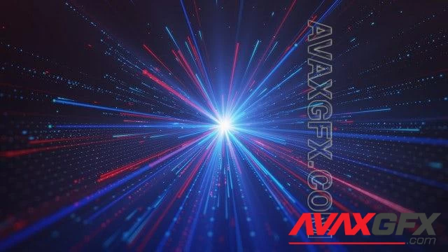 MA - Vivid Blue And Red Light Rays 1420722