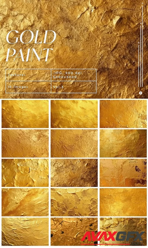 Gold Paint Textures Vol.3 - STCMZFS