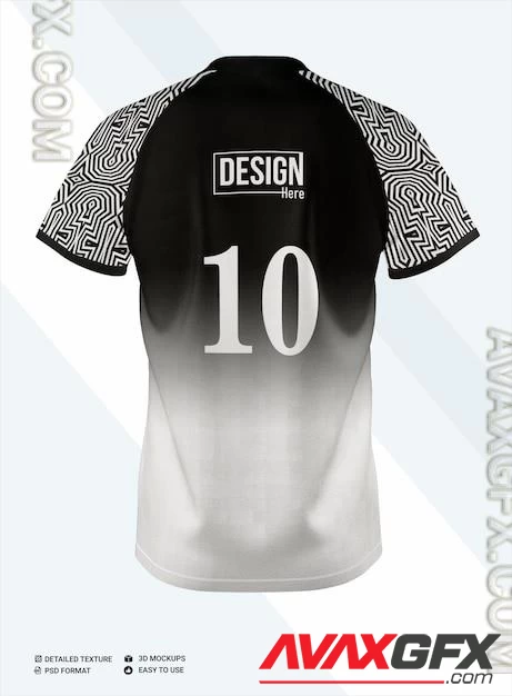 Soccer jersey mockup PSD