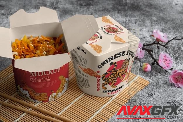 Chinese food mockup design 84418348