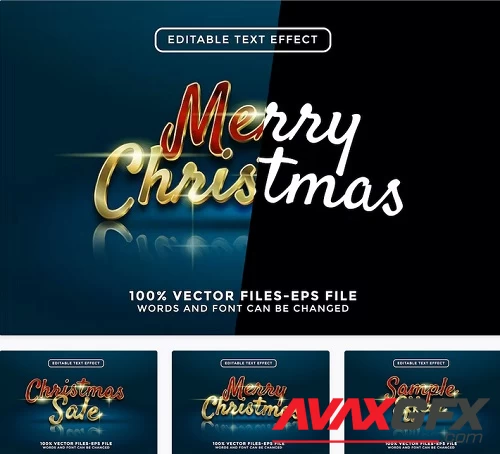 Christmas Editable Text Effect - Z3A23LC