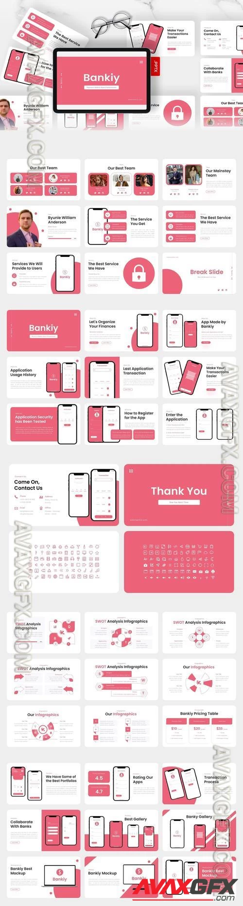 Bankiy - Mobile Apps PowerPoint Template