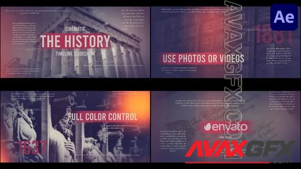 The Cinematic History Slideshow for After Effects 49457137 Videohive
