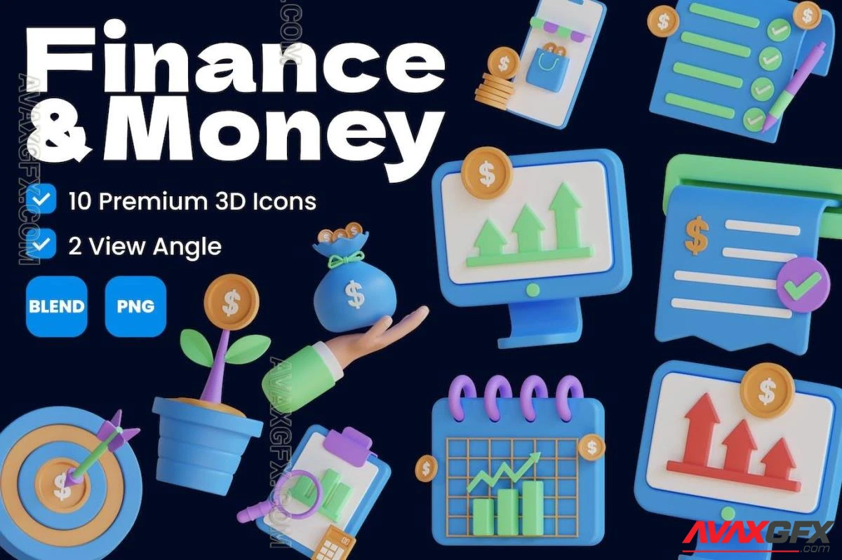 Finance and Money 3D Icon