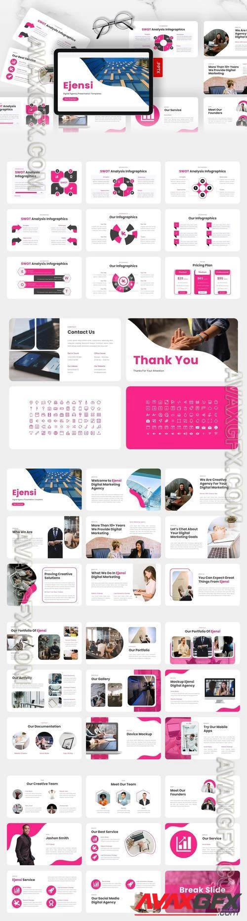 Ejensi - Digital Agency PowerPoint Template