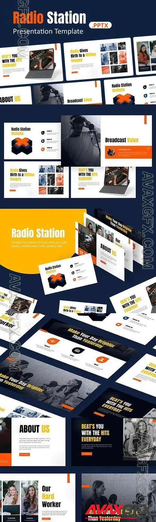 Radio Station Powerpoint Template