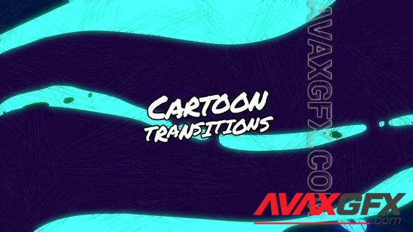 Cartoon Transitions // After Effects 45955551 Videohive