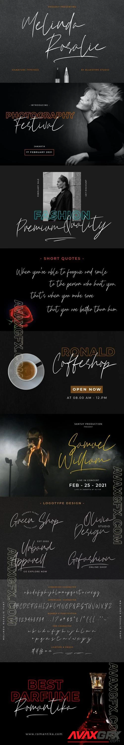 Melinda Rosalie - Quick Signature Fonts TCM8LCB