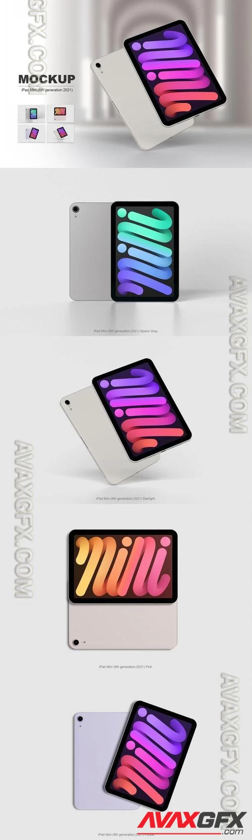 iPad Mini (6th generation 2021) Mockup