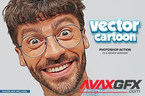 Vector Cartoon Photoshop Action - KQQ8X4Z