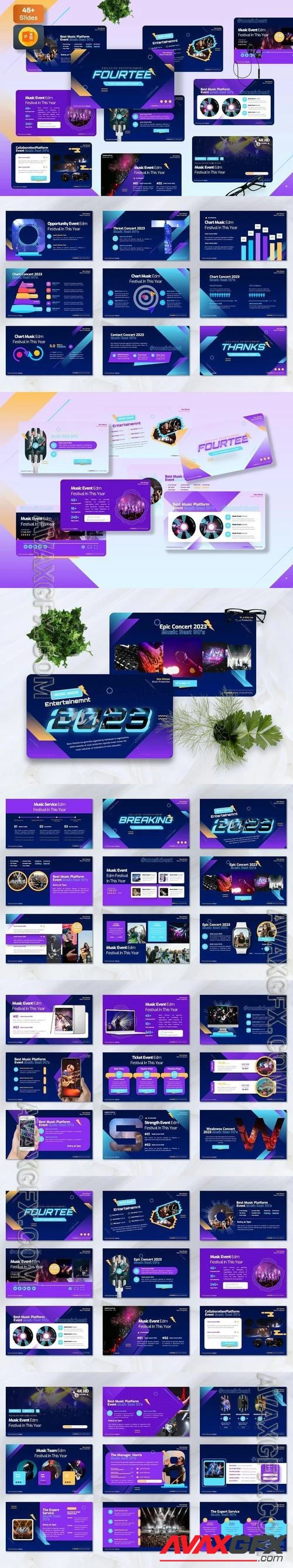 Fourtee - Music Event Powerpoint Templates