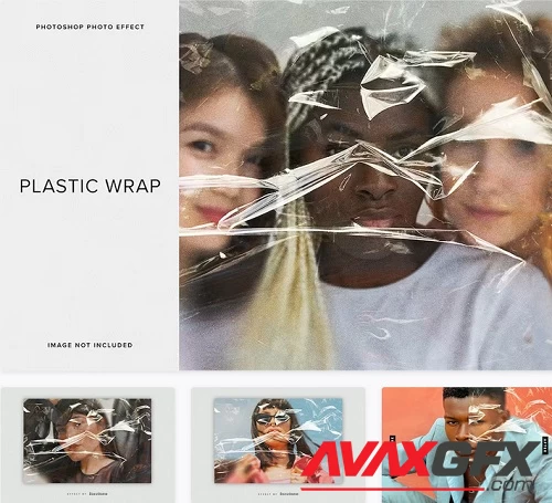 Plastic Wrap PSD Photo Effect - QCFS34G